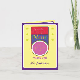 Lärarmedalj för heder Tack kort