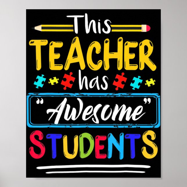 Lärarmedvetande om FANTASTISK STUDENTER Poster (Framsidan)