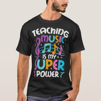 Lärarmusiken är min supermakt Music Lacher Prem T Shirt