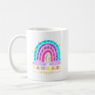 Lärarmusiken är min Sylt Musical Teacher Rainbow Kaffemugg