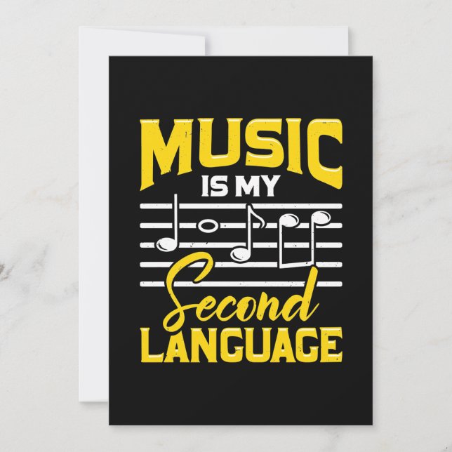 Lärarmusiken är mitt andra språk inbjudningar (Framsida)