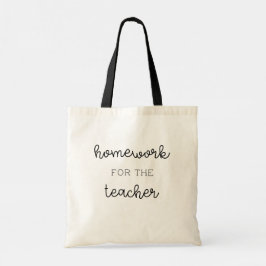 Lärarna har läxor också! Best Teacher Gift Tygkasse