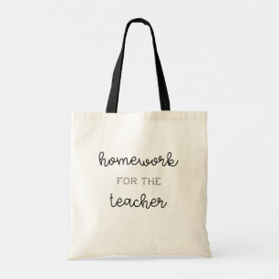 Lärarna har läxor också! Best Teacher Gift Tygkasse