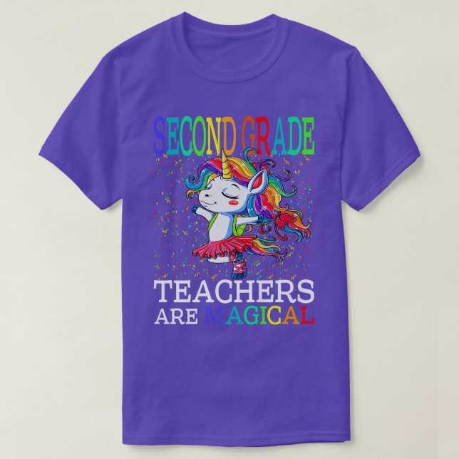 Lärarna i andra Klass går tillbaka till Magic Unic T Shirt (Design framsida)