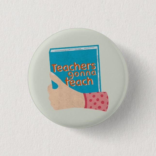 Lärarna ska lära sig att lära sig stora knapp (Framsida)