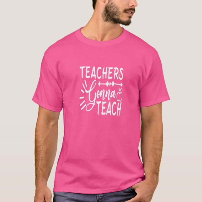 Lärarna ska lära sig Studenter T Shirt (Framsida)