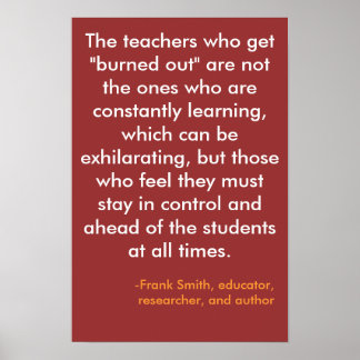 Lärarna som blir "utbrända"... poster