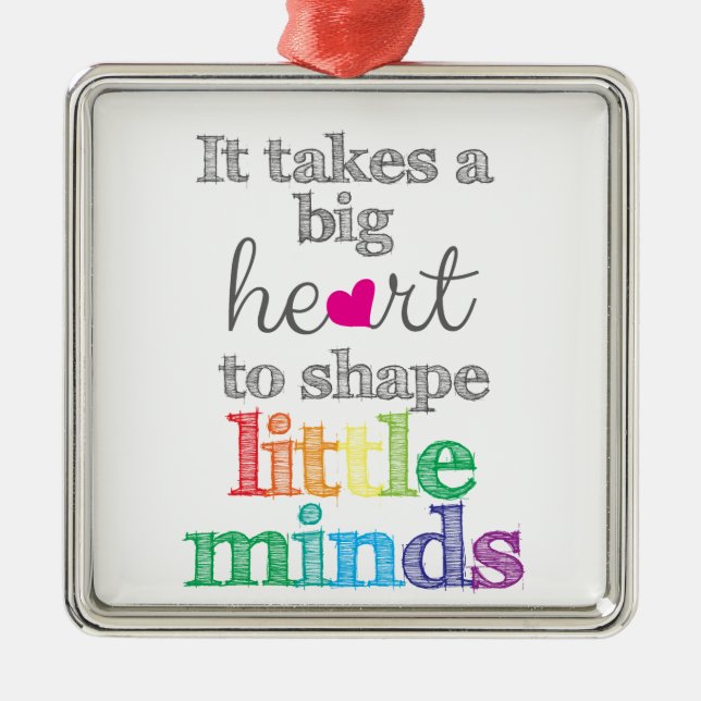 lärarnamn julgransprydnad metall (Framsidan)