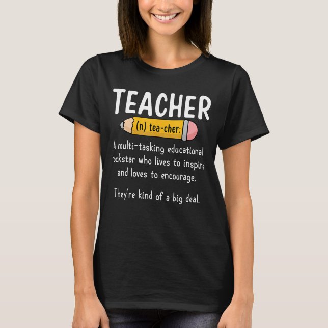 Lärarnamnsdefinition Utbildningsledare Presc T Shirt (Framsida)