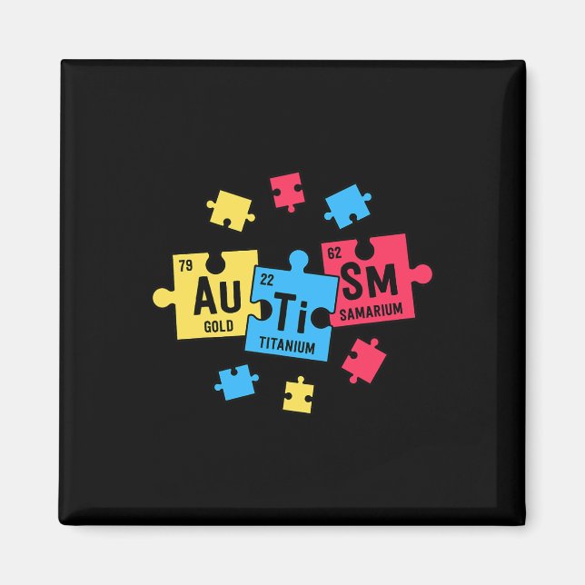 Lärarnas autism SPEPED Periodiska Bord Inslag Magnet (Framsidan)