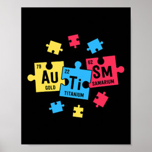 Lärarnas autism SPEPED Periodiska Bord Inslag Poster