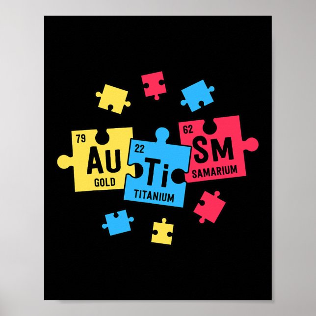 Lärarnas autism SPEPED Periodiska Bord Inslag Poster (Framsidan)