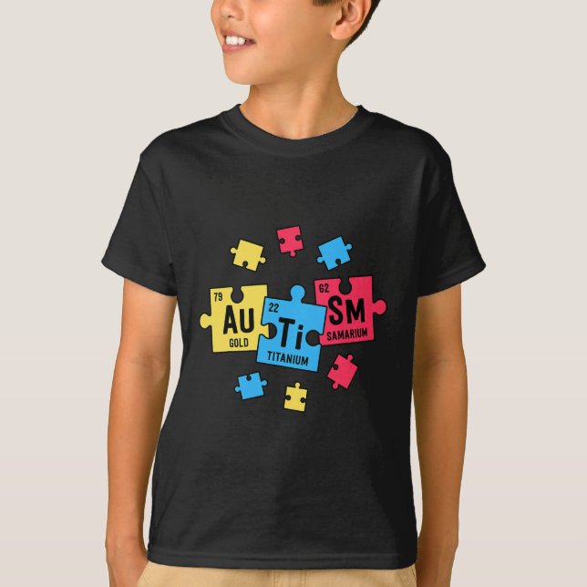 Lärarnas autism SPEPED Periodiska Bord Inslag T Shirt (Framsida)