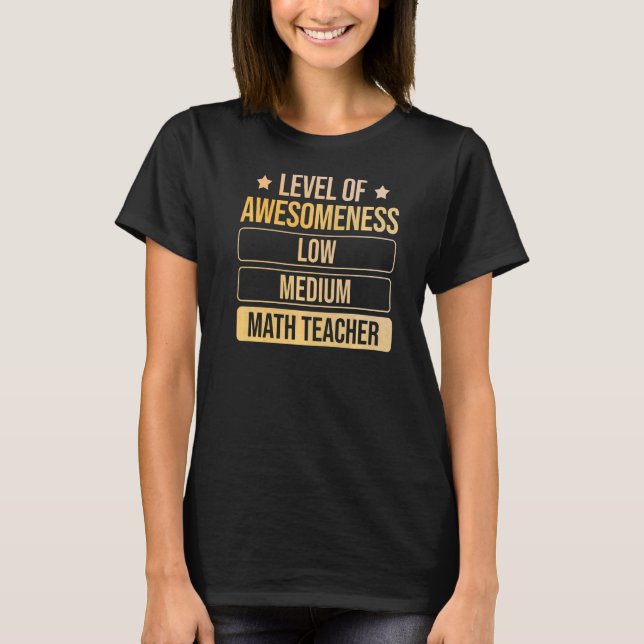 Lärarnivå för medvetslöshet t shirt (Framsida)