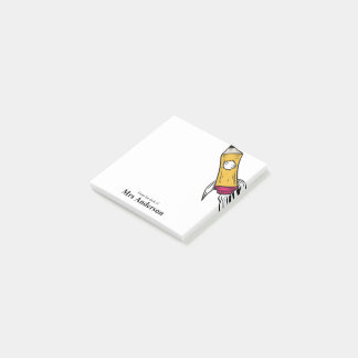 Lärarpennan Spaceship Rocket School Post-it Block
