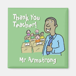 Lärarpresent. Tack till en manlig lärare Magnet