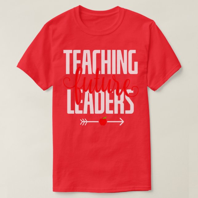 Lärarpresenter för framtida ledare t shirt (Design framsida)