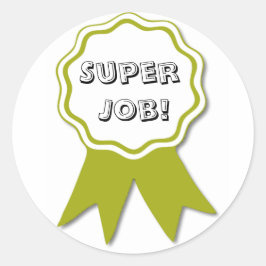 Lärarpris för Guld Ribbon Award Stickers Runt Klistermärke