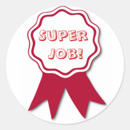 Lärarpriset Red Ribbon Award Stickers Runt Klistermärke