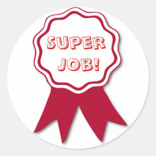 Lärarpriset Red Ribbon Award Stickers Runt Klistermärke
