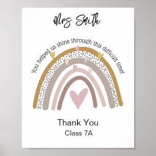 lärarregnbåge, tack poster