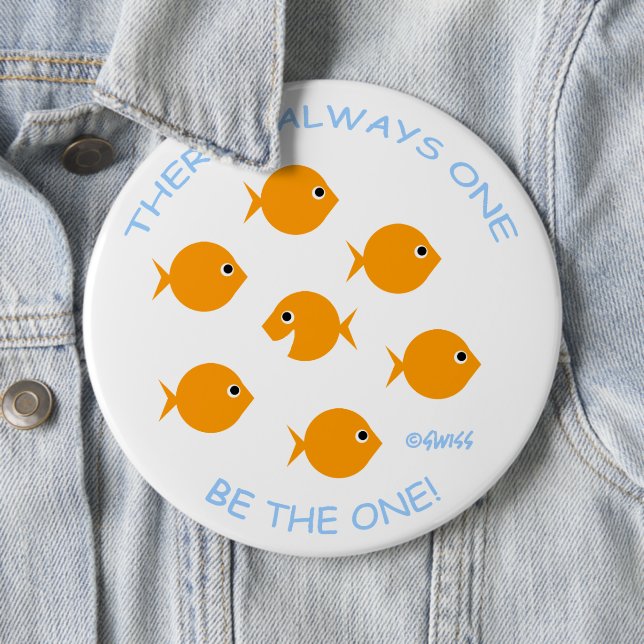 Lärarrörelseknapp 6 tum Diameter Knapp (In Situ)