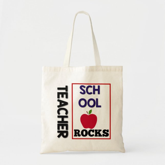 Lärarskola Sten Tote Bag Tygkasse (Framsidan)