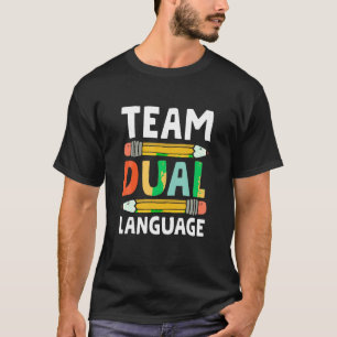 Lärarskola T Shirt med dubbla språk