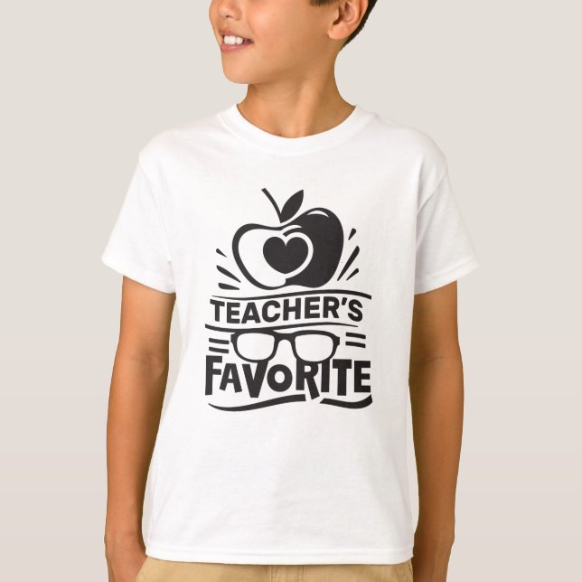 Lärarskolan Favorite Student Coola School T Shirt (Framsida)