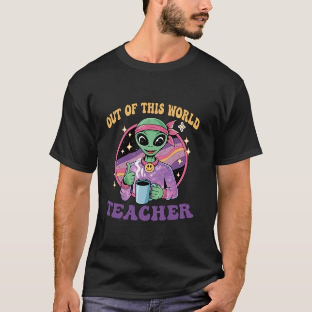 Lärarskolan i rymden är rolig. t shirt (Framsida)