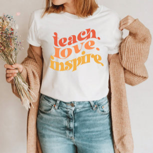 Lärarskolans retro färglös roligt t shirt