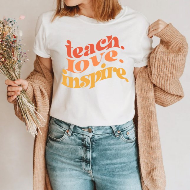 Lärarskolans retro färglös roligt t shirt (Skapare uppladdad)