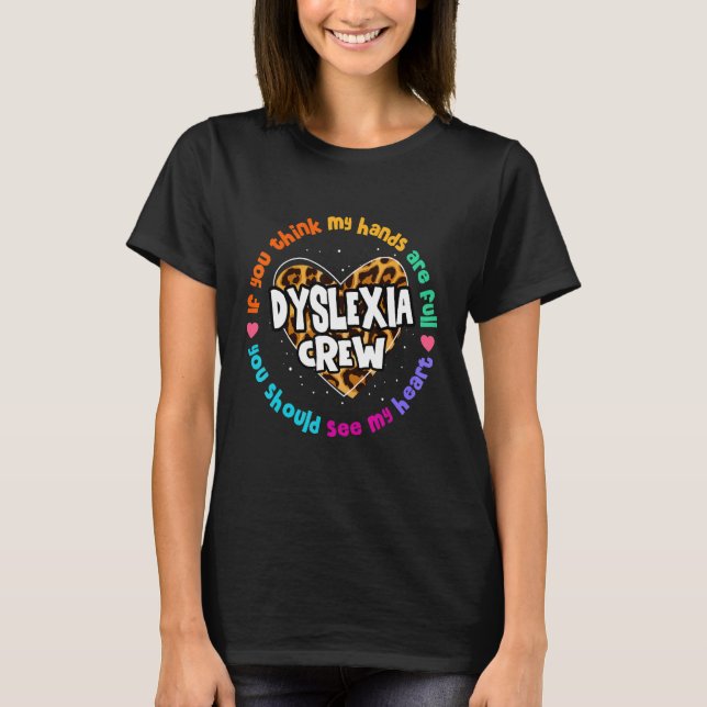 Lärarskolesupport - läsa Dyslexia Squad Thad T Shirt (Framsida)