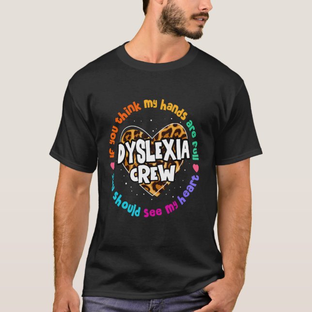 Lärarskolesupport - läsa Dyslexia Squad Thad T Shirt (Framsida)