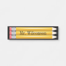 Lärarskylt för Student-pennor