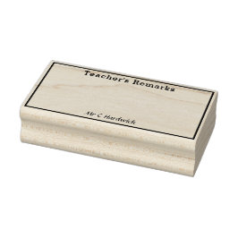 Lärarskylt med Namn Stämpel