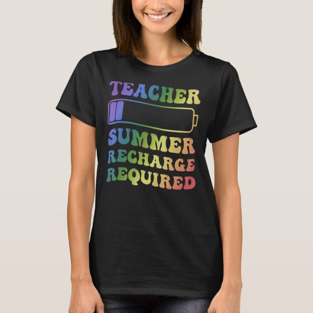 Lärarsommaravgift krävs Tie Dye T Shirt (Framsida)