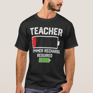 Lärarsommarladdning krävs Fullt med låg batteriniv T Shirt