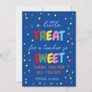 Lärarsött Märkre, läraruppskattning Tack Kort