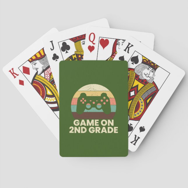 Lärarspel för Klass 2:a Klass Casinokort (Baksidan)