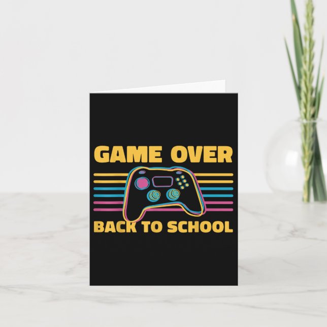 Lärarspel över Back to school för lärare Student Kort (Framsida)