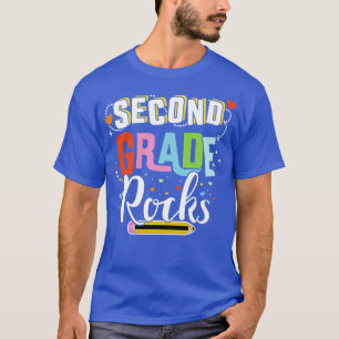 Lärarstam vid andra klass, andra sten, andra back t shirt