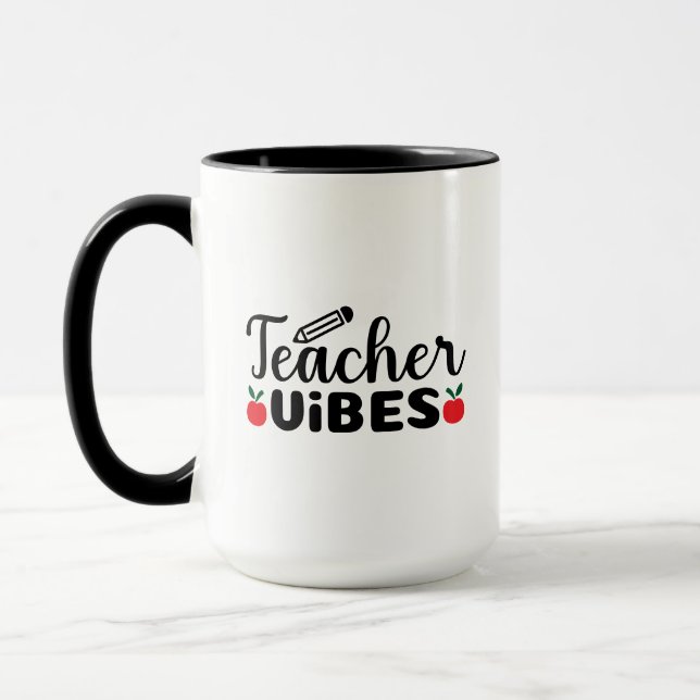 Lärarstämning Wordart Mugg (Vänster)