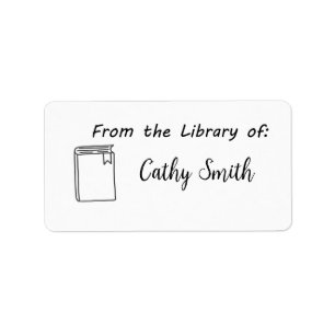 Lärarstiftare Bibliotek Adressetikett