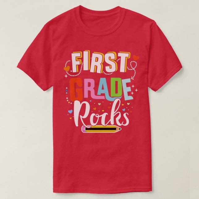 Lärarstugan i första back to school vid klass sten t shirt (Design framsida)