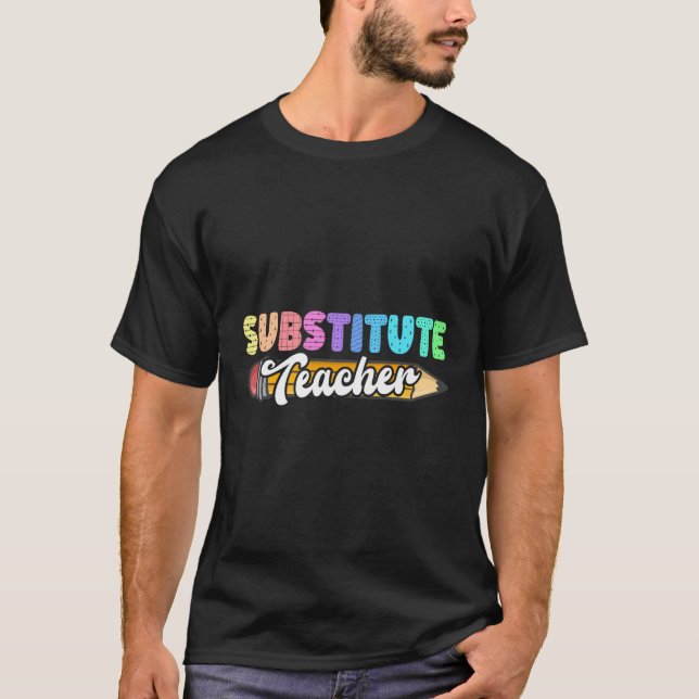 Lärarsubstituerad lärarutbildning t shirt (Framsida)