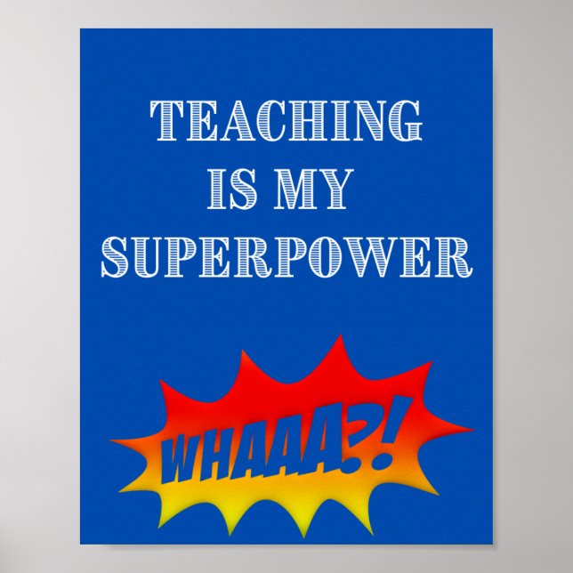 Lärarsupermakter Poster (Framsidan)