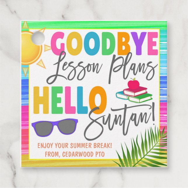 LärarTackens Märkre Gåvor Etiketter (Framsida)