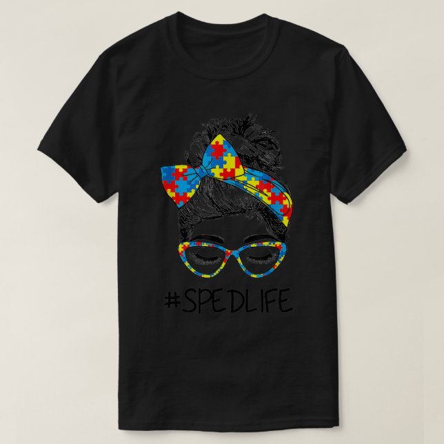 Lärartek för Speciell utbildning för kvinnor T Shirt (Design framsida)