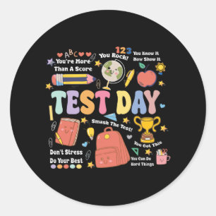 Lärartestdagen Motivational Teacher Starr Testin Runt Klistermärke